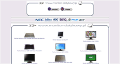 Desktop Screenshot of monitory-dotykowe.pl
